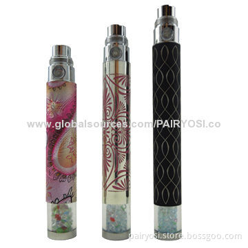 Diamond ego battery, LED light changes with each puff 650mAh/900mAh/1100mAh